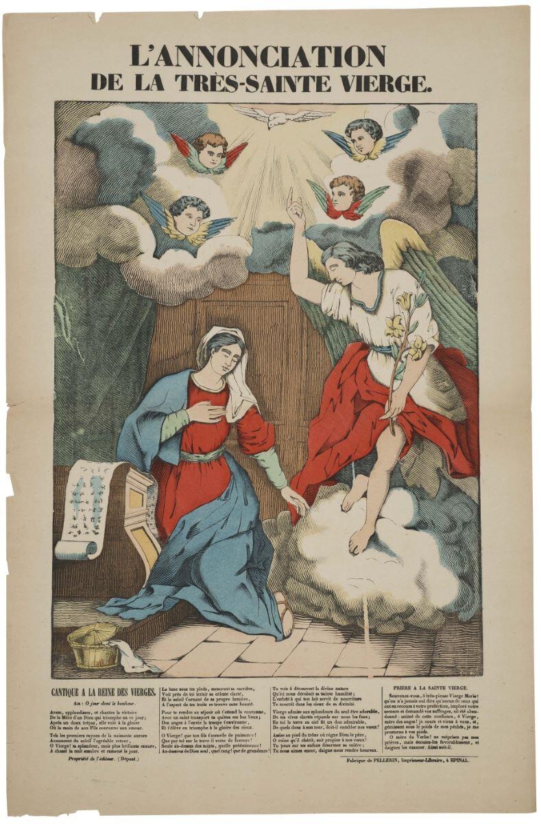 L'ANNONCIATION / DE LA TRES-SAINTE VIERGE. (titre inscrit)